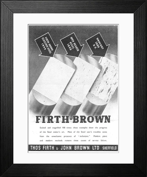 Framed Print : Firth-Brown Electric Steels Framed Print : Firth-Brown Electric Steels