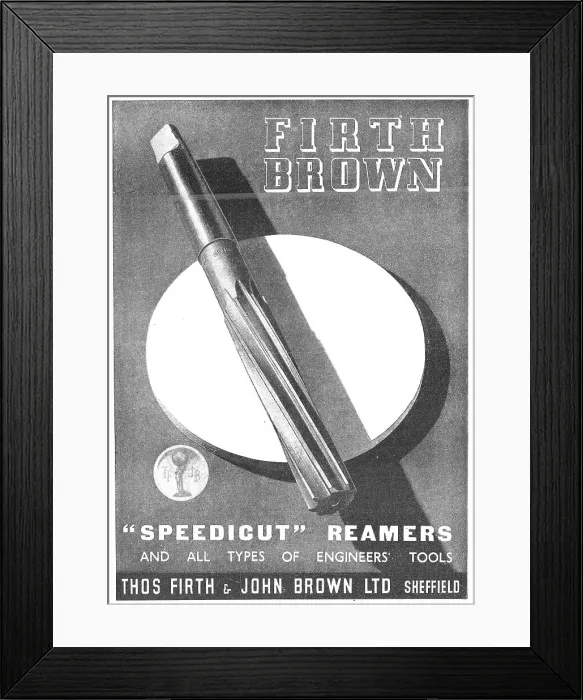 Framed Print : Firth-Brown Machine Tools Speedicut Reamers Framed Print : Firth-Brown Machine Tools Speedicut Reamers