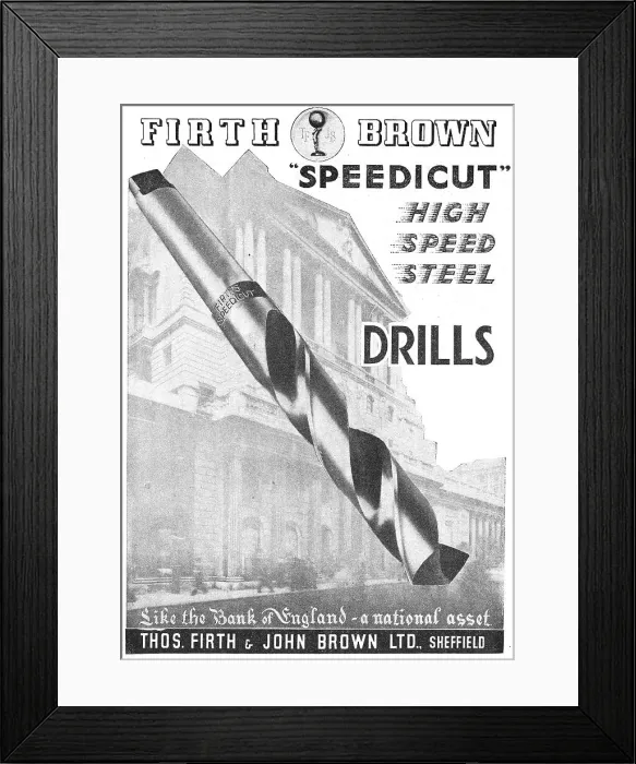 Framed Print : Firth Brown High Speed Drills Framed Print : Firth Brown High Speed Drills