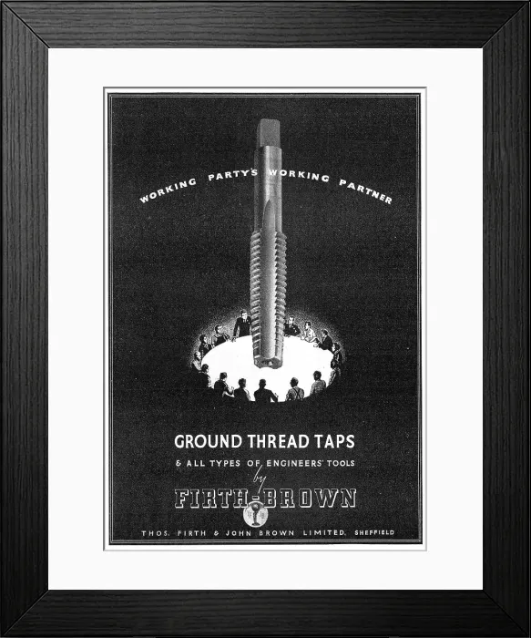 Framed Print : Firth Brown Engineers Tools Ground Thread Taps Framed Print : Firth Brown Engineers Tools Ground Thread Taps