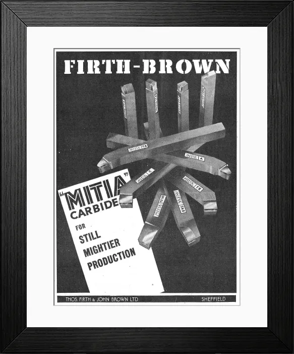 Framed Print : Firth Brown Engineers Tools MITA Carbide Machine Tools Framed Print : Firth Brown Engineers Tools MITA Carbide Machine Tools