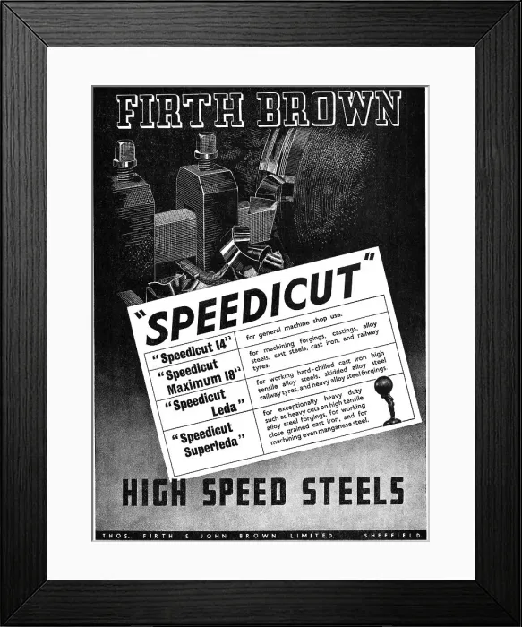 Framed Print : Firth Brown Speedicut Steels Framed Print : Firth Brown Speedicut Steels