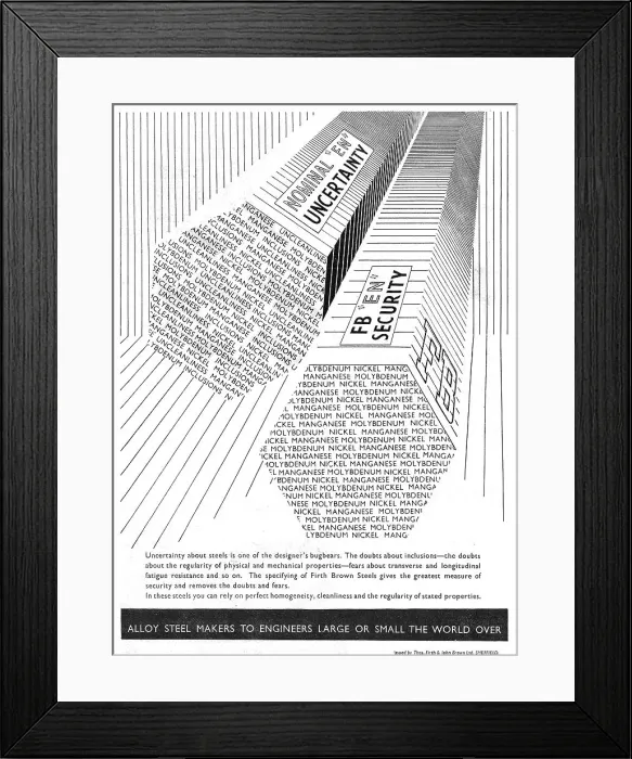 Framed Print : Firth Brown Alloy Steels Framed Print : Firth Brown Alloy Steels