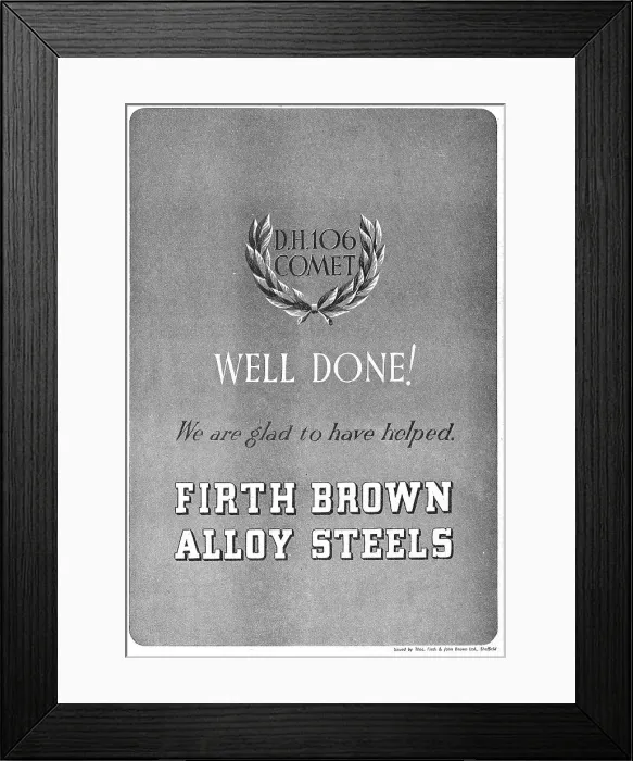 Framed Print : Firth Brown Alloy Steels Framed Print : Firth Brown Alloy Steels