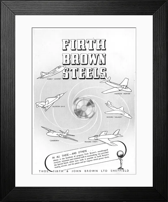 Framed Print : Firth Brown Steels Framed Print : Firth Brown Steels
