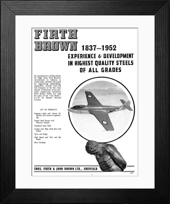 Framed Print : Firth Brown Alloy Steels Framed Print : Firth Brown Alloy Steels