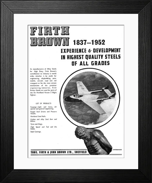 Framed Print : Firth Brown Alloy Steels Framed Print : Firth Brown Alloy Steels