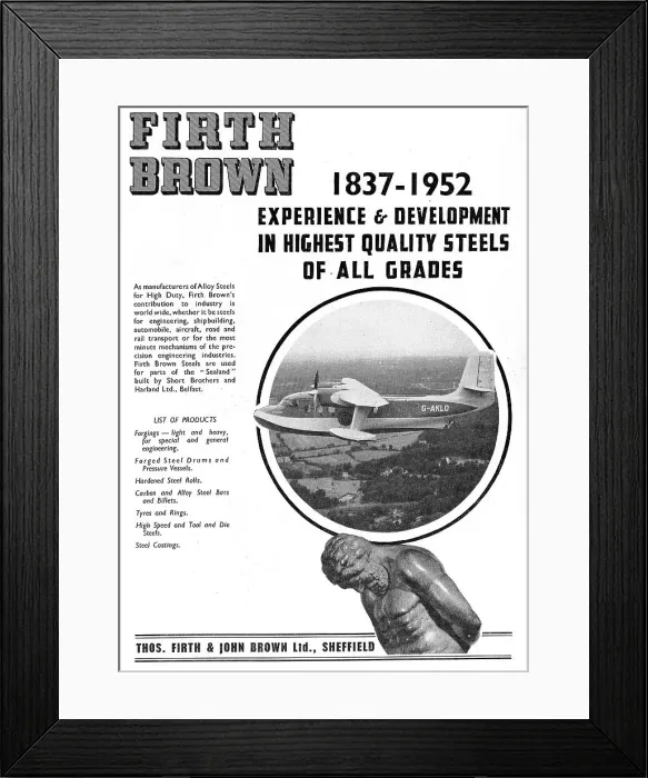 Framed Print : Firth Brown Alloy Steels Framed Print : Firth Brown Alloy Steels