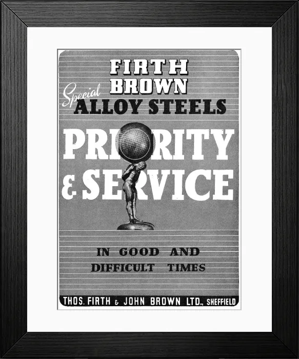 Framed Print : Firth Brown Alloy Steels