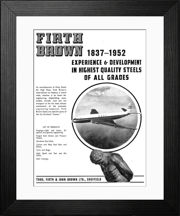 Framed Print : Firth Brown Steels Framed Print : Firth Brown Steels