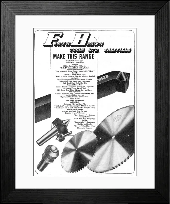 Framed Print : Firth Brown Tools & Accessories Framed Print : Firth Brown Tools & Accessories