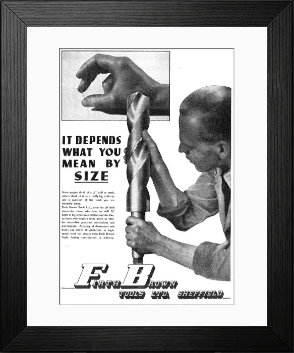 Framed Print : Firth Brown Engineers Tools - Twist Drills Framed Print : Firth Brown Engineers Tools - Twist Drills