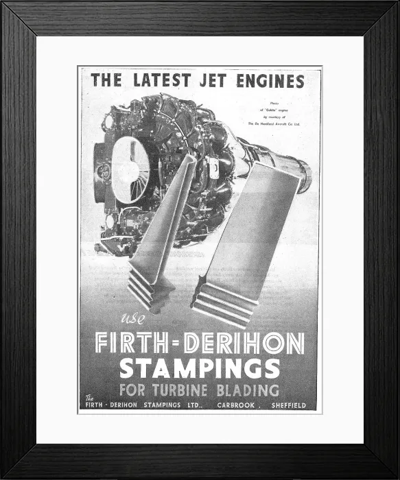 Framed Print : Firth-Derihon Stampings For Turbine Blades Framed Print : Firth-Derihon Stampings For Turbine Blades