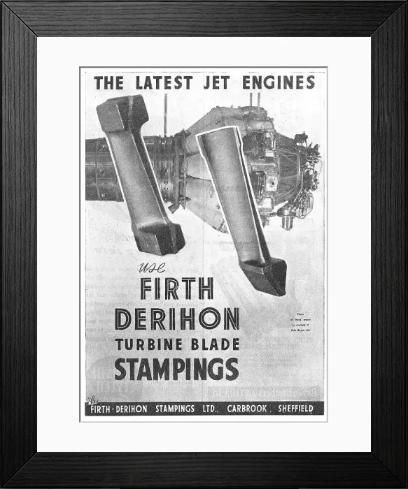 Framed Print : Firth-Derihon Stampings For Turbine Blades Framed Print : Firth-Derihon Stampings For Turbine Blades