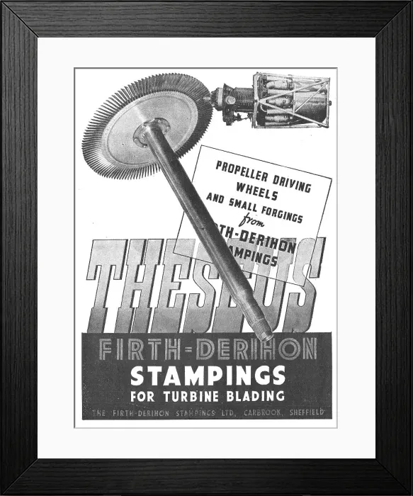Framed Print : Firth-Derihon Stampings For Turbine Blades