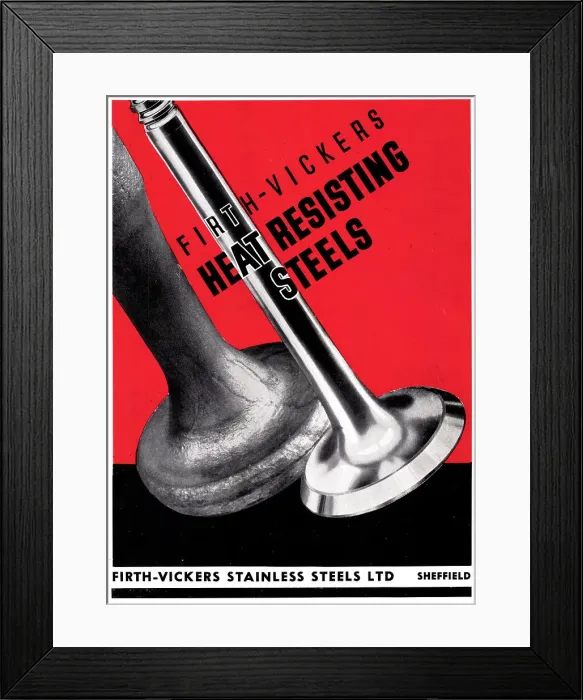 Framed Print : Firth-Vickers Stainless Steels 1944 Framed Print : Firth-Vickers Stainless Steels 1944