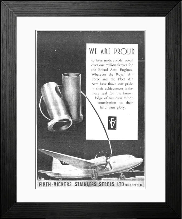 Framed Print : Firth-Vickers Staybrite Stainless Steels Framed Print : Firth-Vickers Staybrite Stainless Steels