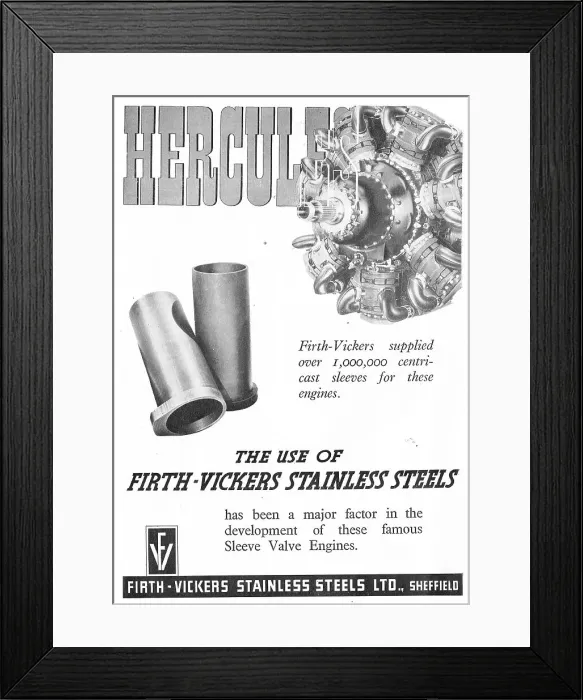 Framed Print : Firth-Vickers Stainless Steels Framed Print : Firth-Vickers Stainless Steels