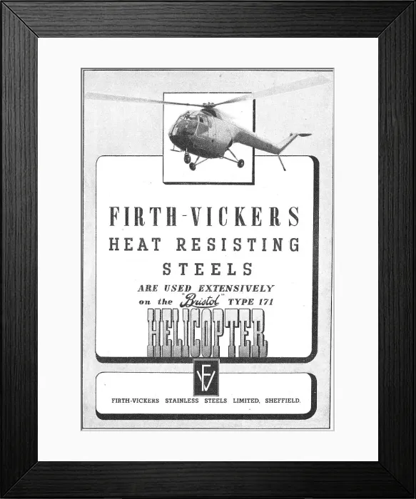 Framed Print : Firth-Vickers Stainless Steels Framed Print : Firth-Vickers Stainless Steels