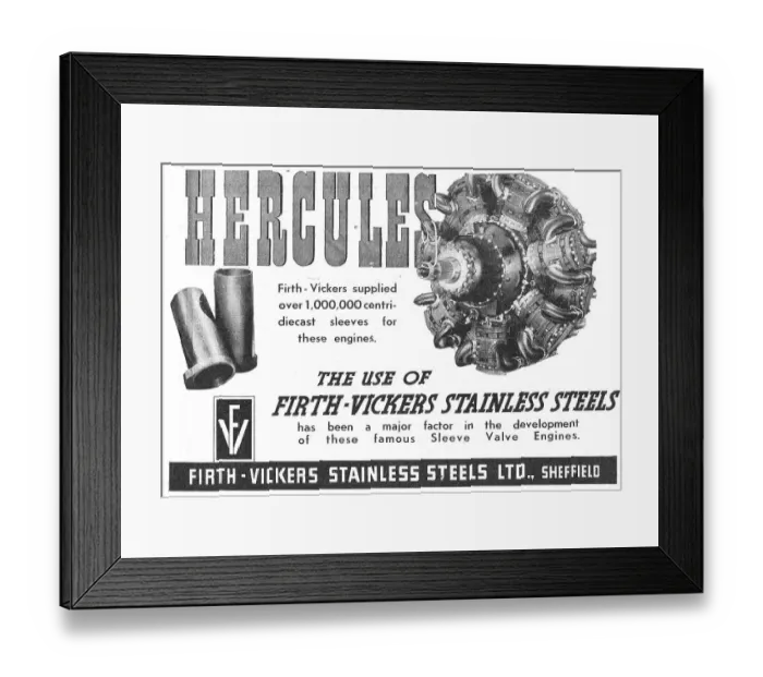Framed Print : Firth-Vickers Stainless Steels Framed Print : Firth-Vickers Stainless Steels