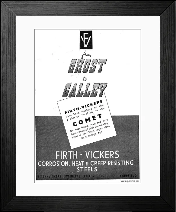 Framed Print : Firth-Vickers Heat-Resisting Alloy Steels Framed Print : Firth-Vickers Heat-Resisting Alloy Steels