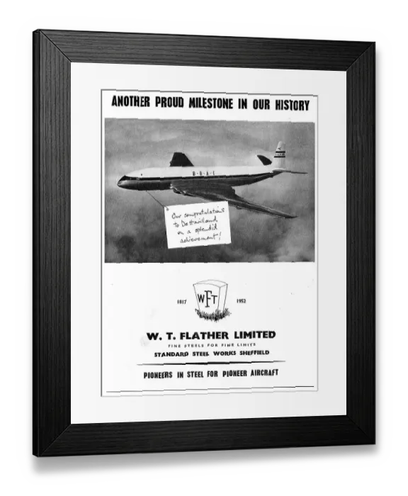 Framed Print : W.T.Flather Steel Works Framed Print : W.T.Flather Steel Works