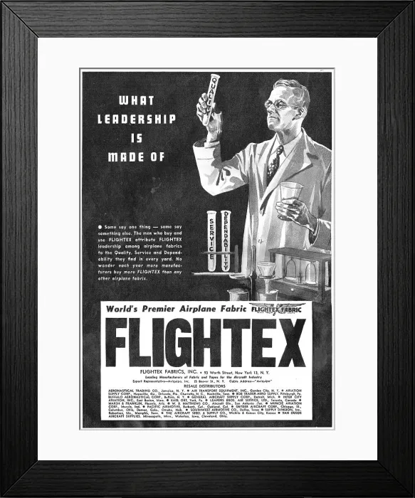 Framed Print : Flightex Aircraft Fabric Framed Print : Flightex Aircraft Fabric