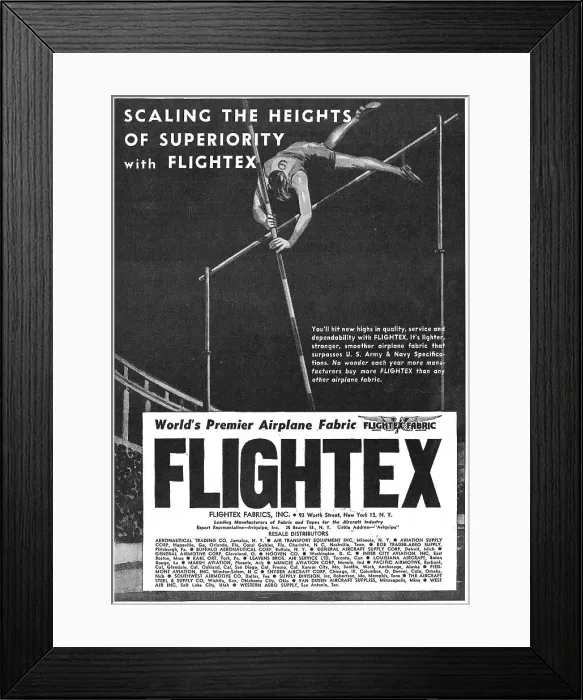Framed Print : Flightex Aircraft Fabric Framed Print : Flightex Aircraft Fabric