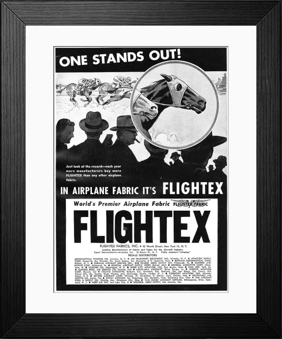 Framed Print : Flightex Aircraft Fabrics Framed Print : Flightex Aircraft Fabrics