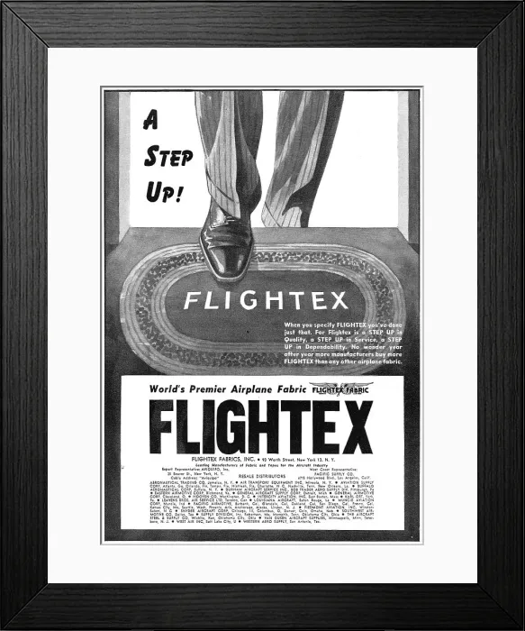 Framed Print : Flightex Aircraft Fabrics Framed Print : Flightex Aircraft Fabrics