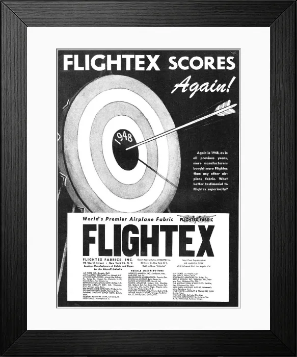 Framed Print : Flightex Aircraft Fabrics Framed Print : Flightex Aircraft Fabrics