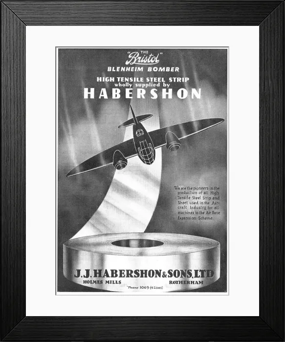 Framed Print : Habershon Strip Steel & Sheet For Aircraft Framed Print : Habershon Strip Steel & Sheet For Aircraft