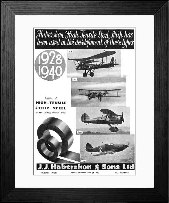 Framed Print : Habershon Strip Steel & Sheets : 1928-1940 Framed Print : Habershon Strip Steel & Sheets : 1928-1940