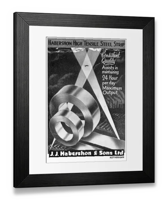 Framed Print : J J Habershon High Tensile Steel Framed Print : J J Habershon High Tensile Steel