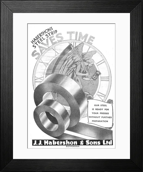 Framed Print : Habershon Steel Strip Framed Print : Habershon Steel Strip