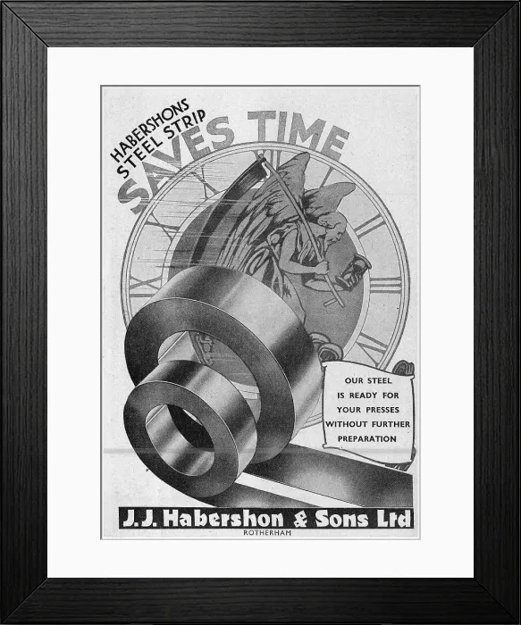 Framed Print : Habershon Strip Steel & Sheets Framed Print : Habershon Strip Steel & Sheets