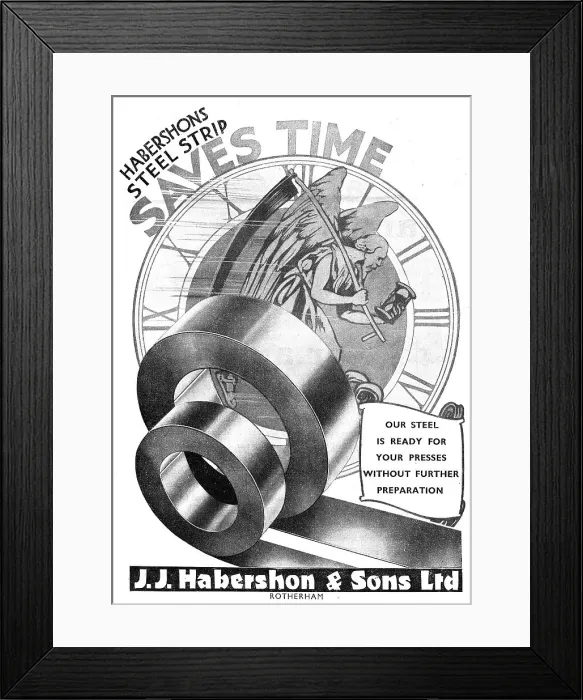 Framed Print : Habershon Strip Steel & Sheets Framed Print : Habershon Strip Steel & Sheets