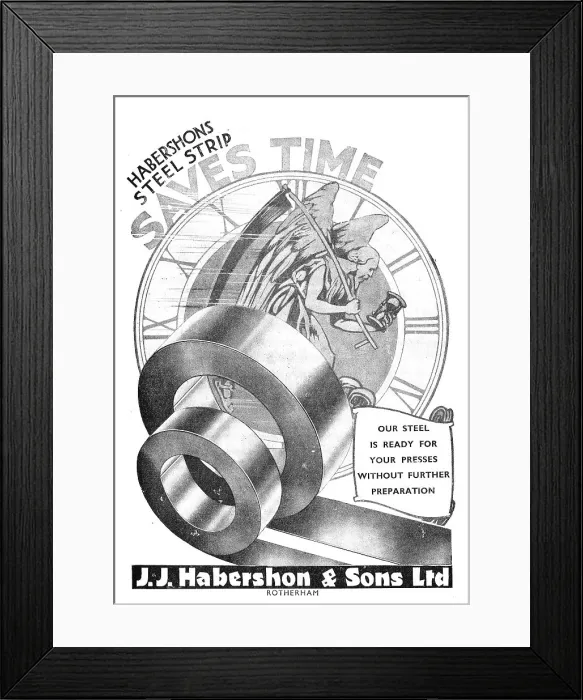 Framed Print : Habershon Steel Strip Framed Print : Habershon Steel Strip