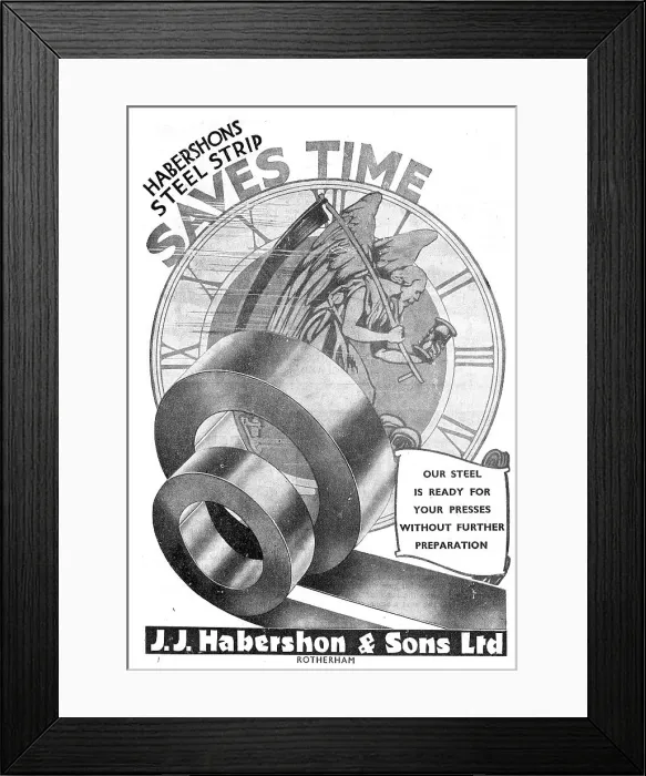 Framed Print : Habershon Strip Steel & Sheets Framed Print : Habershon Strip Steel & Sheets