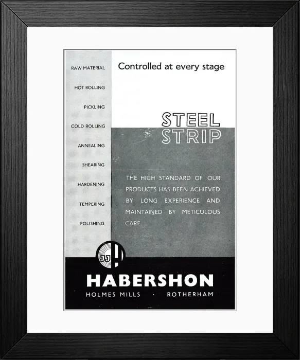 Framed Print : Habershon Strip Steel & Sheets Framed Print : Habershon Strip Steel & Sheets
