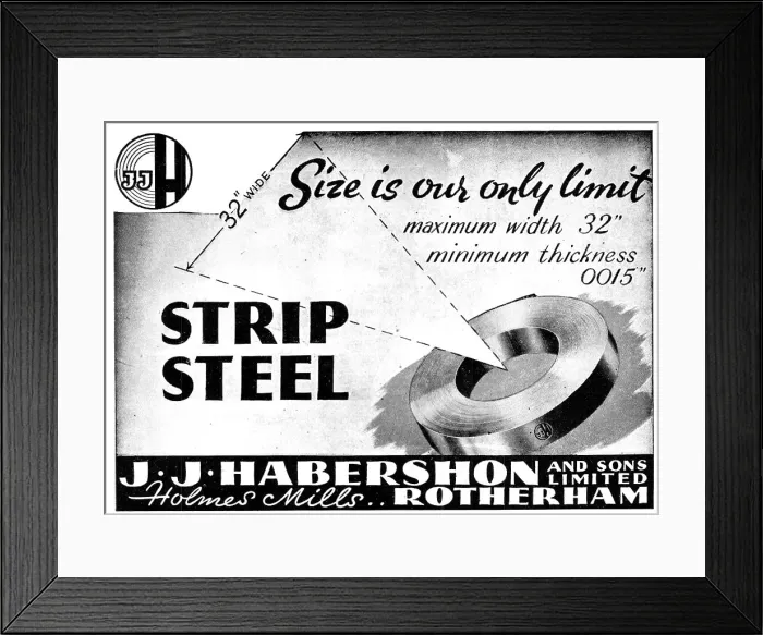 Framed Print : Habershon Strip Steel Framed Print : Habershon Strip Steel