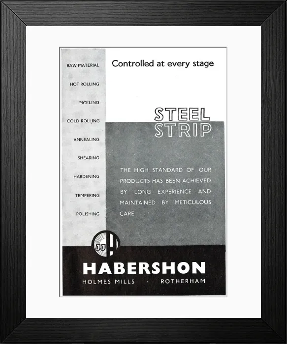 Framed Print : Habershon Strip Steel & Sheets Framed Print : Habershon Strip Steel & Sheets