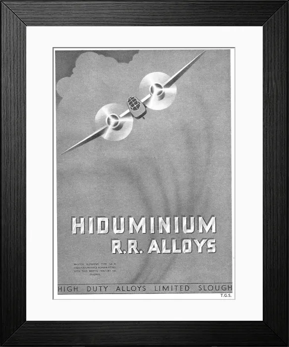Framed Print : High Duty Alloys - HDA Hiduminium RR Alloys Framed Print : High Duty Alloys - HDA Hiduminium RR Alloys