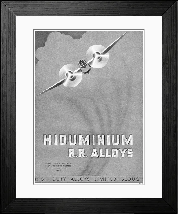 Framed Print : HDA - High Duty Alloys. Hiduminium Framed Print : HDA - High Duty Alloys. Hiduminium