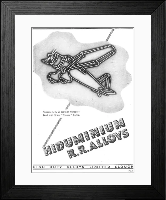 Framed Print : HDA - High Duty Alloys. Hiduminium Framed Print : HDA - High Duty Alloys. Hiduminium