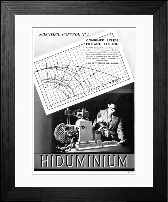 Framed Print : High Duty Alloys : HDA : Hiduminium RR Alloys - Magnuminium Framed Print : High Duty Alloys : HDA : Hiduminium RR Alloys - Magnuminium