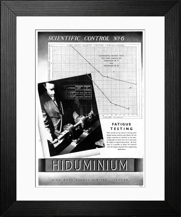 Framed Print : High Duty Alloys : HDA : Hiduminium RR Alloys - Magnuminium Framed Print : High Duty Alloys : HDA : Hiduminium RR Alloys - Magnuminium