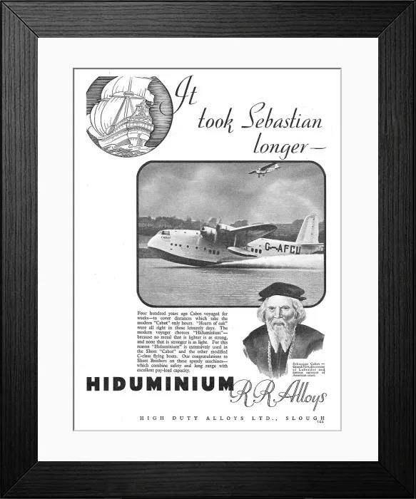 Framed Print : High Duty Alloys - Hiduminium Framed Print : High Duty Alloys - Hiduminium