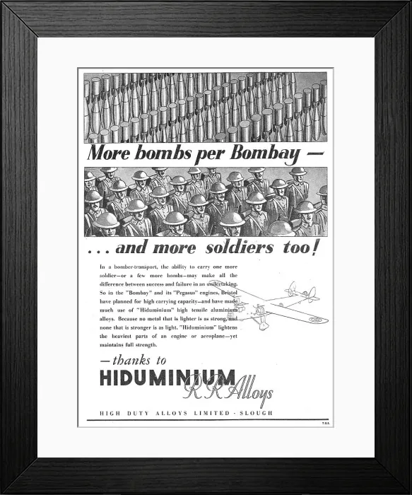 Framed Print : High Duty Alloys - Hiduminium Framed Print : High Duty Alloys - Hiduminium
