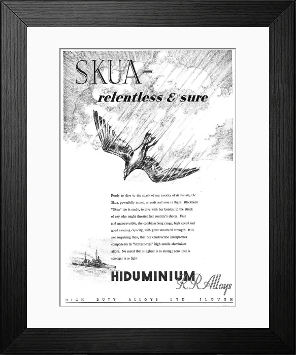 Framed Print : High Duty Alloys - Hiduminium Framed Print : High Duty Alloys - Hiduminium